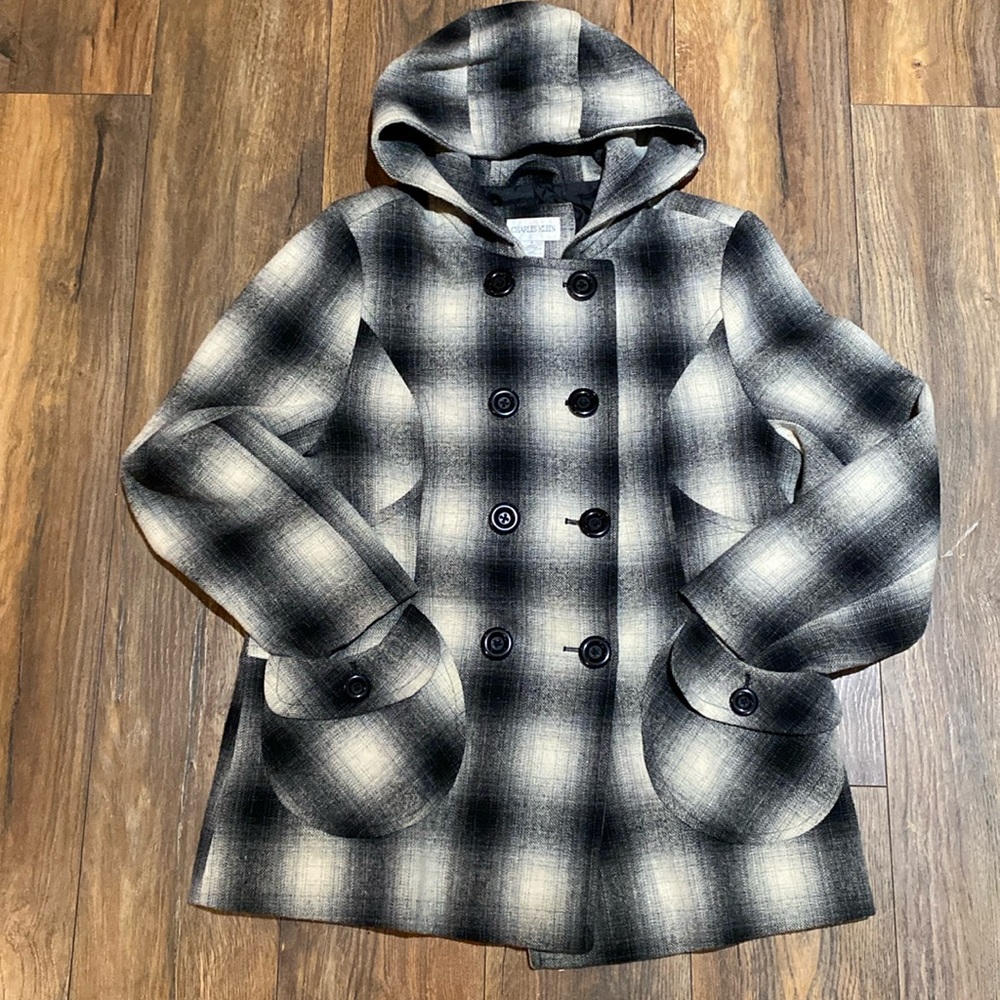 Size 14 wool pea coat jacket